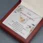 Frohe Weihnachten - Denke Immer Daran - Interlocking Hearts Necklace