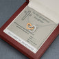 To My Gorgeous Daughter - Whenever You Feel Overwhelmed - Interlocking Hearts Necklace