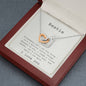 Bestie - Interlocking Hearts Necklace - Friend Gift