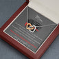 Thank You For Walking This Line With Me - Interlocking Hearts Necklace