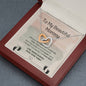 To My Beautiful Mommy - I May Be Just A Bump - Interlocking Hearts Necklace
