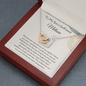 To My Son's Girlfriend - The First Time - Interlocking Hearts Necklace
