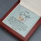 To My Daughter - No Matter - Interlocking Hearts Necklace