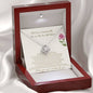 The Loss Is Immeasurable - You Can Shed Tears That He Is Gone - Love Knot Necklace