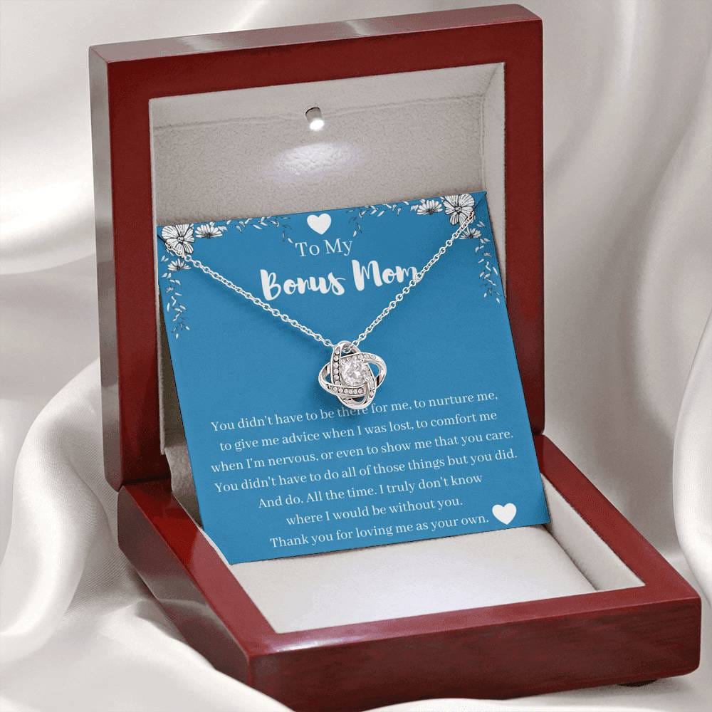 To My Bonus Mom - Love Knot Necklace