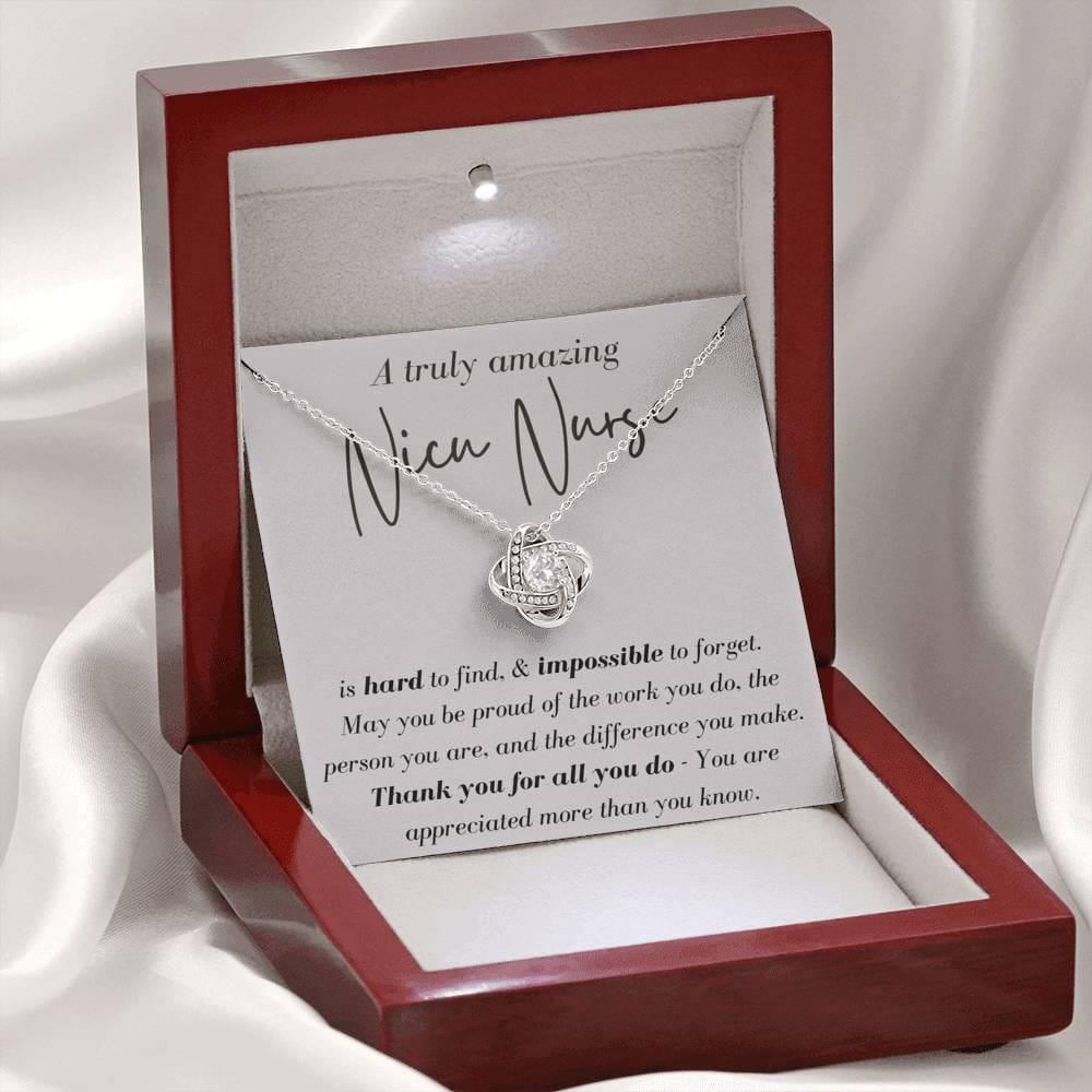 A Truly Amazing Nicu Nurse - Love Knot Necklace