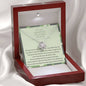 To An Amazing Military Spouse - Because Of You - Love Knot Necklace