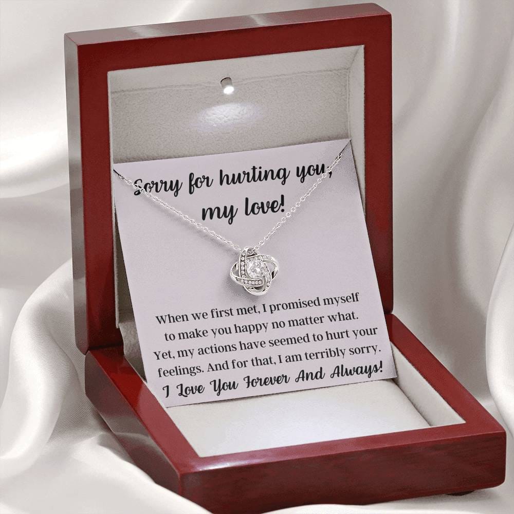 Sorry For Hurting You My Love - Love Knot Necklace