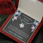 To My Gorgeous Marine Girlfriend - I Know The Distance - Love Knot Necklace
