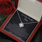 To My Beautiful Bride - With So Much Love - Love Knot Necklace