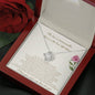 The Loss Is Immeasurable - You Can Shed Tears That He Is Gone - Love Knot Necklace