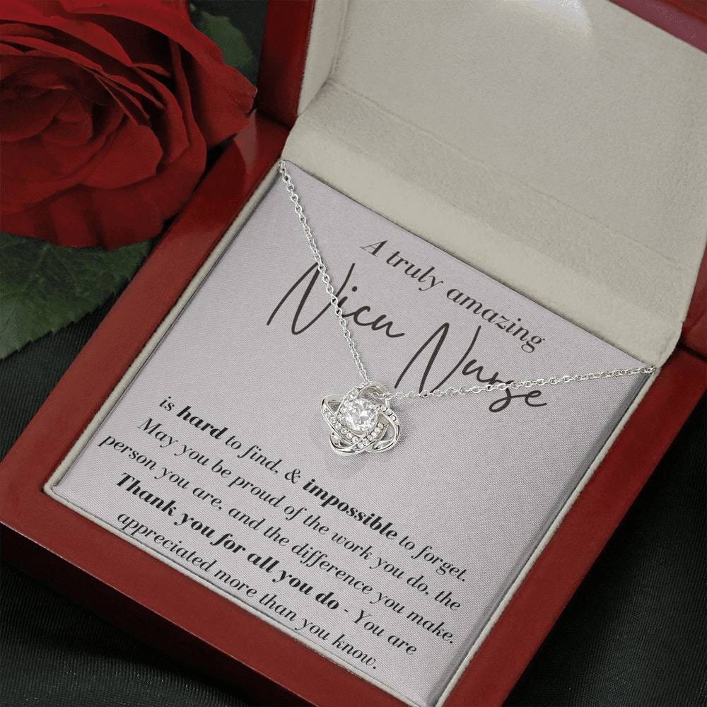 A Truly Amazing Nicu Nurse - Love Knot Necklace