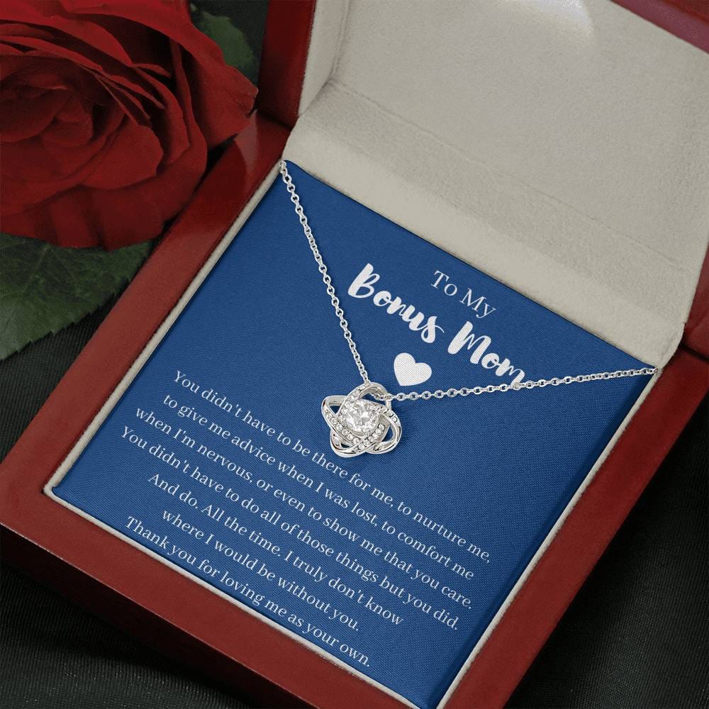 To My Bonus Mom - Love Knot Necklace