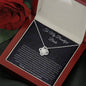 To My Beautiful Bride - I Cannot Wait - Love Knot Necklace