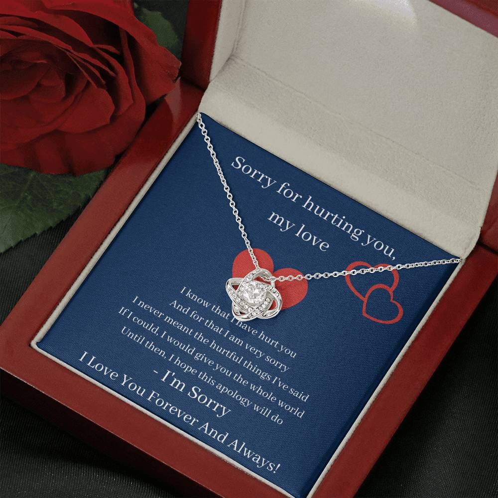 Sorry For Hurting You My Love - Love Knot Necklace