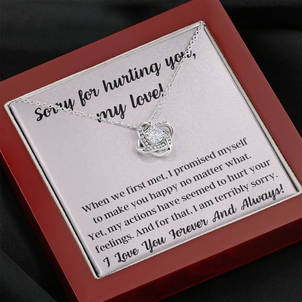 Sorry For Hurting You My Love - Love Knot Necklace