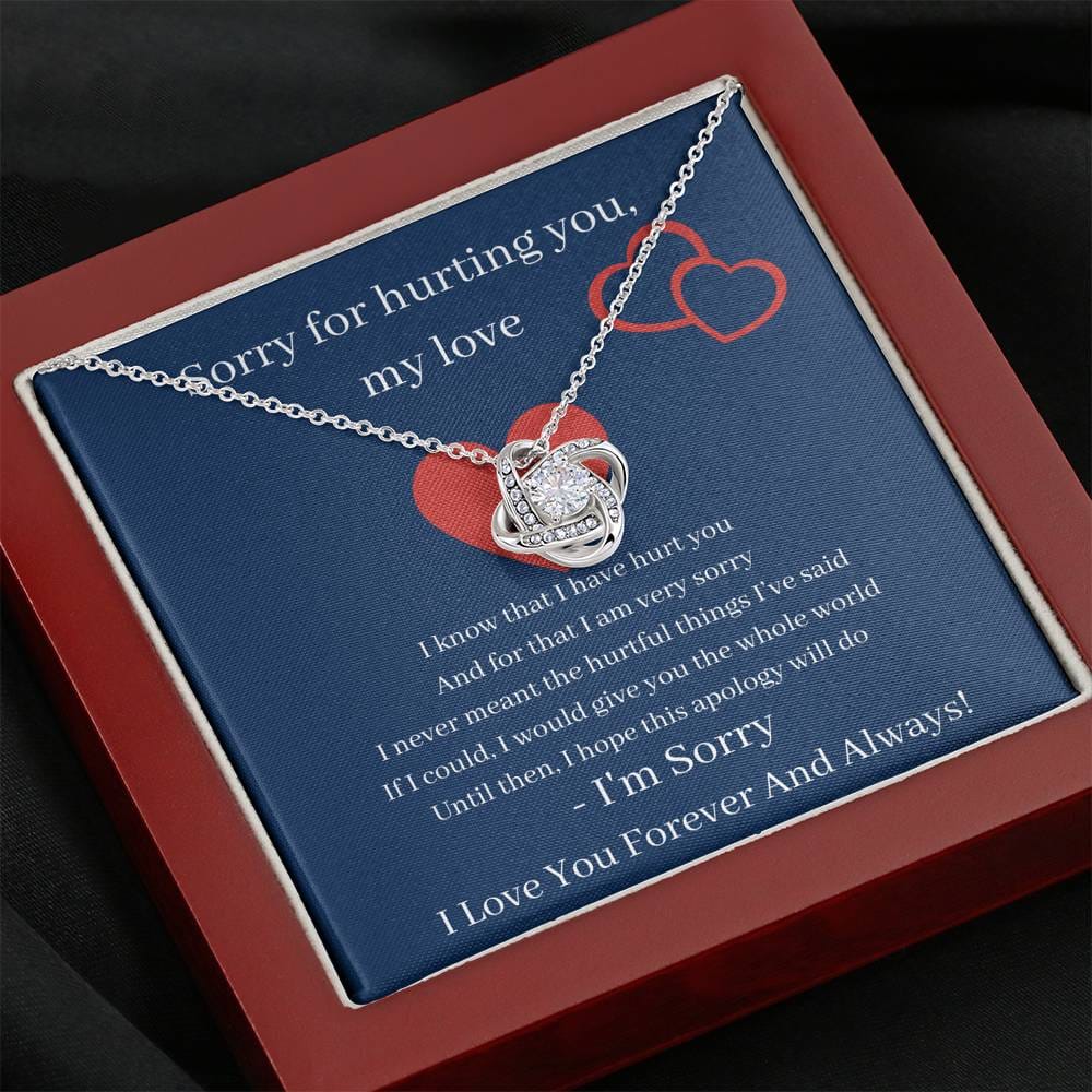 Sorry For Hurting You My Love - Love Knot Necklace