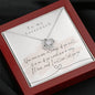 To My Sassenach - You Are Mine - Love Knot Necklace