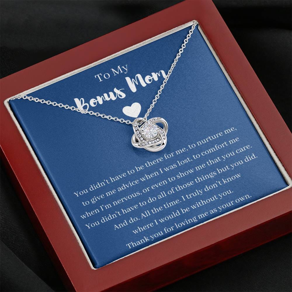 To My Bonus Mom - Love Knot Necklace