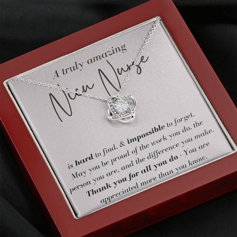 A Truly Amazing Nicu Nurse - Love Knot Necklace
