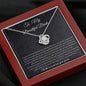 To My Beautiful Bride - I Cannot Wait - Love Knot Necklace
