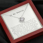 To My Bestie - Interlocking Hearts Necklace