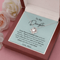 To My Daughter - No Matter - Love Knot Necklace