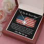 To My Air Force Mom - No Matter - Love Knot Necklace