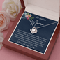 An Meine Mama - Ich Liebe Dich - Love Knot Necklace