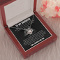 To My Daughter - Never Fear - Love Knot Necklace