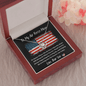 To My Air Force Mom - No Matter - Love Knot Necklace