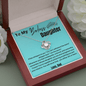 To My Badass Daughter - If Fate - Love Knot Necklace