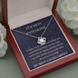 Für Mein Patenkind - Vergiss Nie - Love Knot Necklace