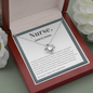 Nurse Definition - Love Knot Necklace