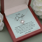 To My Daughter - No Matter - Love Knot Necklace