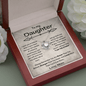 To My Daughter - I Want You To Believe - Love Knot Necklace