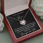 To My Wonderful Mum - For All The Times - Love Knot Necklace