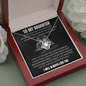 To My Daughter - Never Fear - Love Knot Necklace