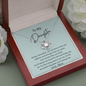 To My Daughter - Always Remember - Love Knot Necklace