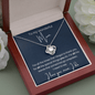 To My wonderful Mum - For All The Times - Love Knot Necklace