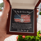 To My Air Force Mom - No Matter - Love Knot Necklace