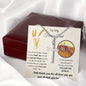 To My Farmer Dad - For All The Times - Stainless Steel Cross Necklace