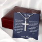 To My Son - When You Wear This Necklace - Cross Necklace