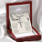 To My Fishing Dad - For all The Time - Stainless Steel Cross Necklace