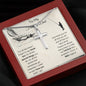 To My Fishing Dad - For all The Time - Stainless Steel Cross Necklace