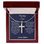 To My Son - When You Wear This Necklace - Cross Necklace