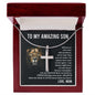 To My Amazing Son - Always Remember - Cross Necklace
