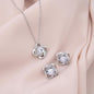To My Beautiful Mom - Behind Every Soldier - Love Knot Necklace And Earring Set