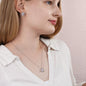 To My Beautiful Mom - Behind Every Soldier - Love Knot Necklace And Earring Set