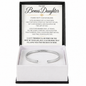 To My Bonus Daughter | Family Isn't Always Blood | Custom Engraved Cuff Bracelet